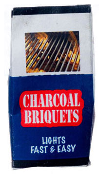 Dollhouse Miniature Charcoal Briquettes, Bag